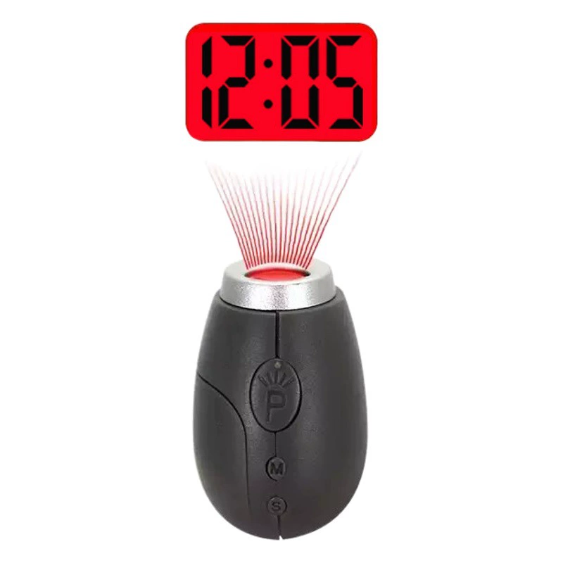 Новые креативные проекционные цифровые часы, светодиодные цифровые часы, мини-портативные проекционные часы, фонарик, брелок, проекционный стол