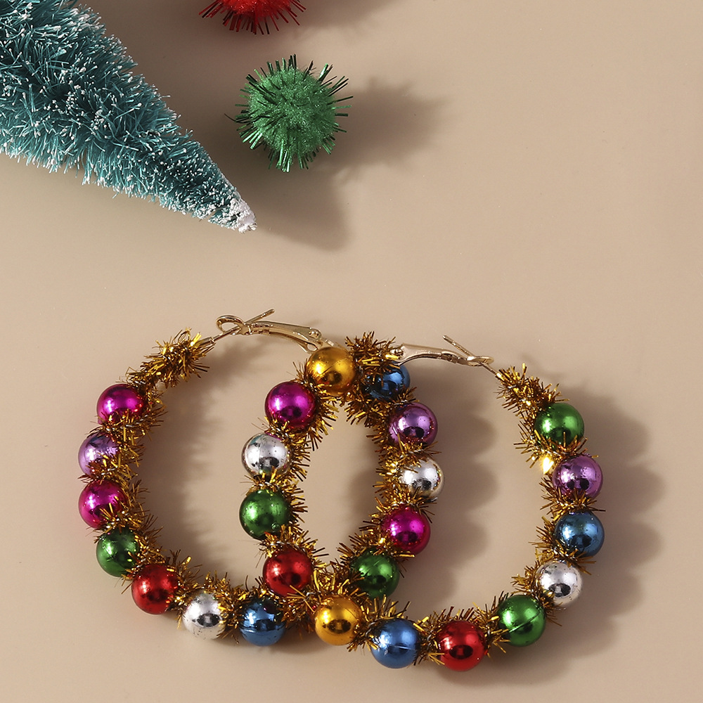 13g Weight Alloy Ear Needle Material Earrings Classification 1 Pair Quantity Holiday, Festival Occasion Plastic Material Christmas Festival Christmas Tree, Santa Claus Pattern Women's Gender Cute, Classic Style Style 1 Pair Christmas Cute Classic Style Christmas Tree Santa Claus Plastic Earrings 13