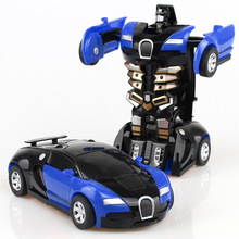 跨境儿童变形玩具车车模型惯性小车男孩益智地摊夜市玩具批发市场