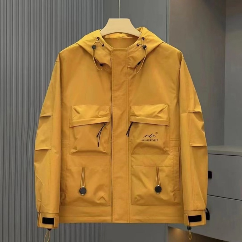 Herrenbekleidung Herren Frühlingsjacke Frühling Herren All-Match High-End Herrenjacke mit Kapuze Arbeitsjacke Lässiger Jugend-Studenten-Stil_voghion.com