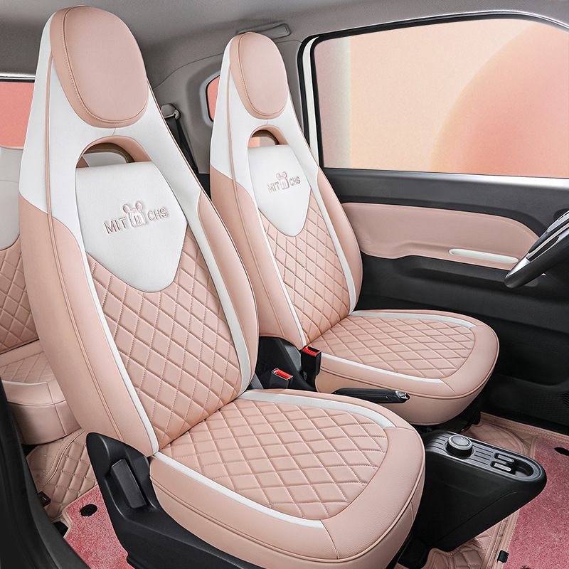 Wuling Hongguang mini Macaron all -leather car cushion MINIEV…