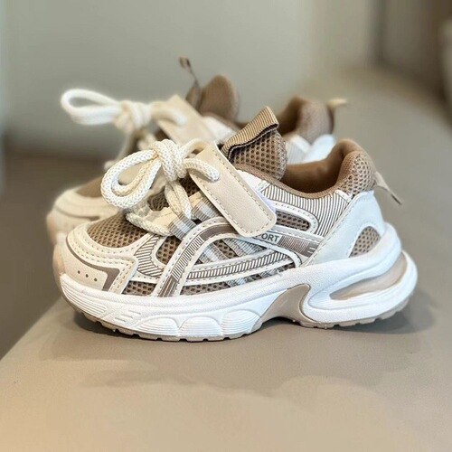 Children's Sports Shoes for Spring and Autumn, Unisex Breathable Mesh Shoes for Boys and Girls, Baby Shoes, Dad Shoes, Wholesale