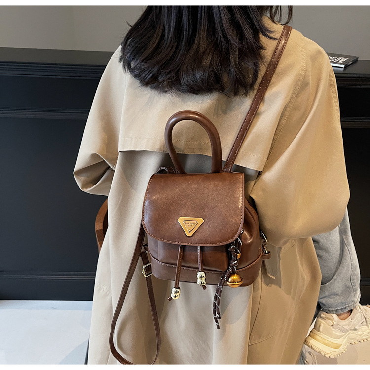 This is a new, stylish, mini, lightweight and cute shopping backpack for girls in the autumn of 2024 undefined