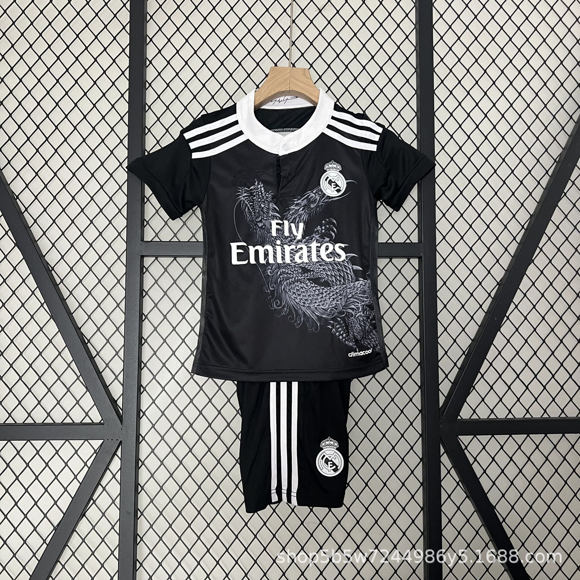 AC Brasil Alemania Real Madrid Camiseta de campo Ropa para niños Camiseta de fútbol Camiseta retro Traje de manga corta para niños