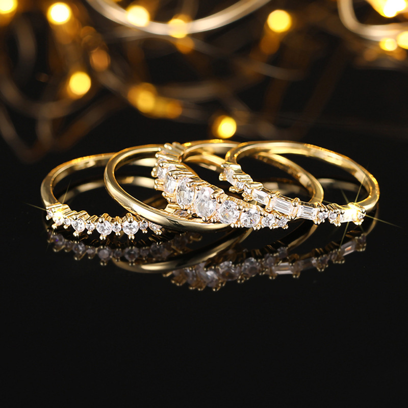 8g Weight 0.03µm Gold Plating Thickness Water Plating Gold Plating Process KC Golden Plated, White K Plated Plating Material Zircon Inlay Material Rings Classification 1 Piece Quantity Daily, Street, Shopping Occasion Copper Material Geometric Pattern All Seasons Season Women's Gender Elegant, Modern Style Style Claw Setting Craft Wholesale Jewelry Elegant Modern Style Geometric Copper Zircon Rings 11