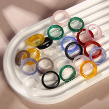 玛瑙跑环批发diy文玩手持戒圈流苏手串圆环吊坠玉髓 天然玛瑙配饰