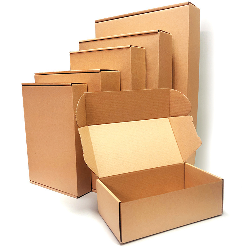 飞机盒正方形服装内衣手机壳快递打包盒瓦楞牛皮纸长条飞机盒纸盒