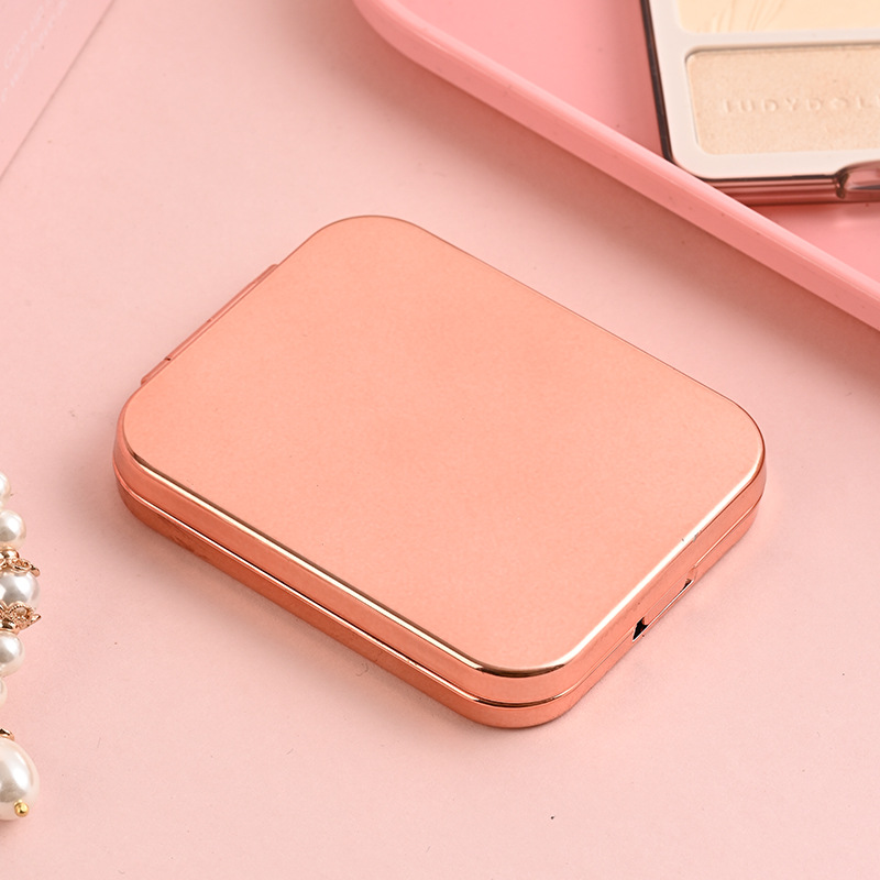 Espejo de Maquillaje Plegable de Doble Cara, ABS, Doble Cara, para Dormitorio y Baño