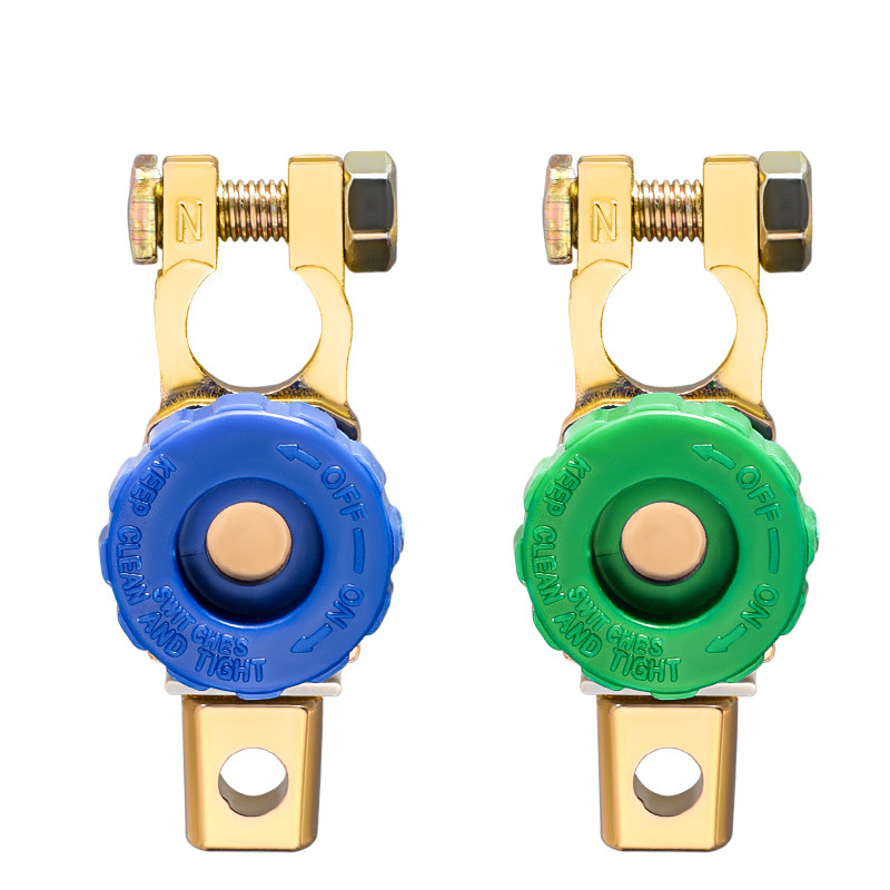 Nuevo interruptor de apagado de batería general antifugas de cobre puro positivo y negativo interruptor de apagado de batería de automóvil