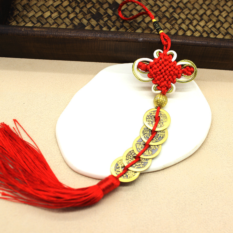 프놈펜 매듭 황동 다섯 황제 돈