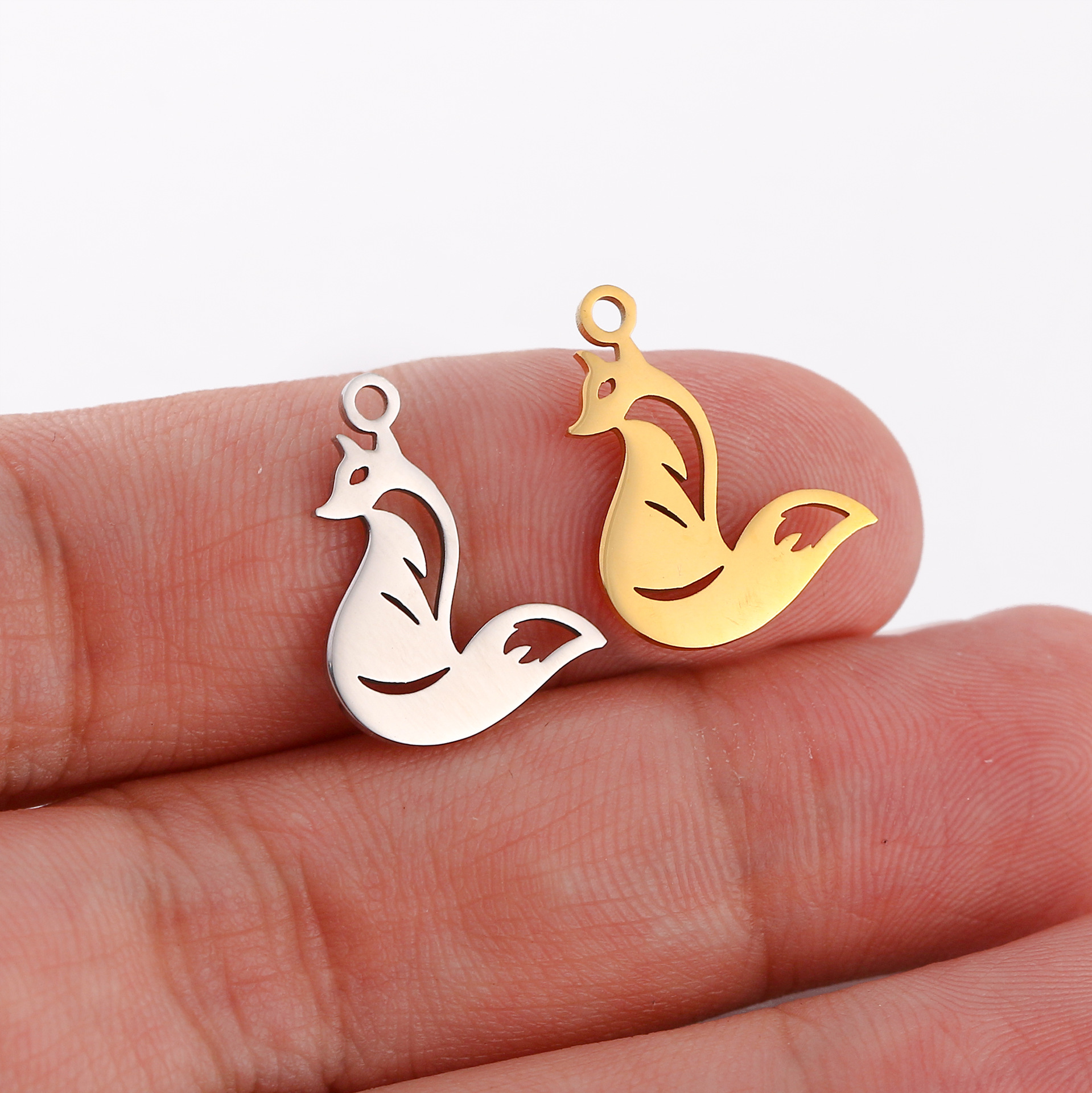 10g Weight Pendant Jewelry Making Type Jewelry Accessories Classification 5 PCS/Package Quantity 304 Stainless Steel Material Rabbit, Animal, Squirrel, Owl Pattern All Seasons Season Polished Finish Cute, Simple Style Style 5 PCS/Package 304 Stainless Steel Rabbit Animal Squirrel Polished Pendant Jewelry Accessories 7