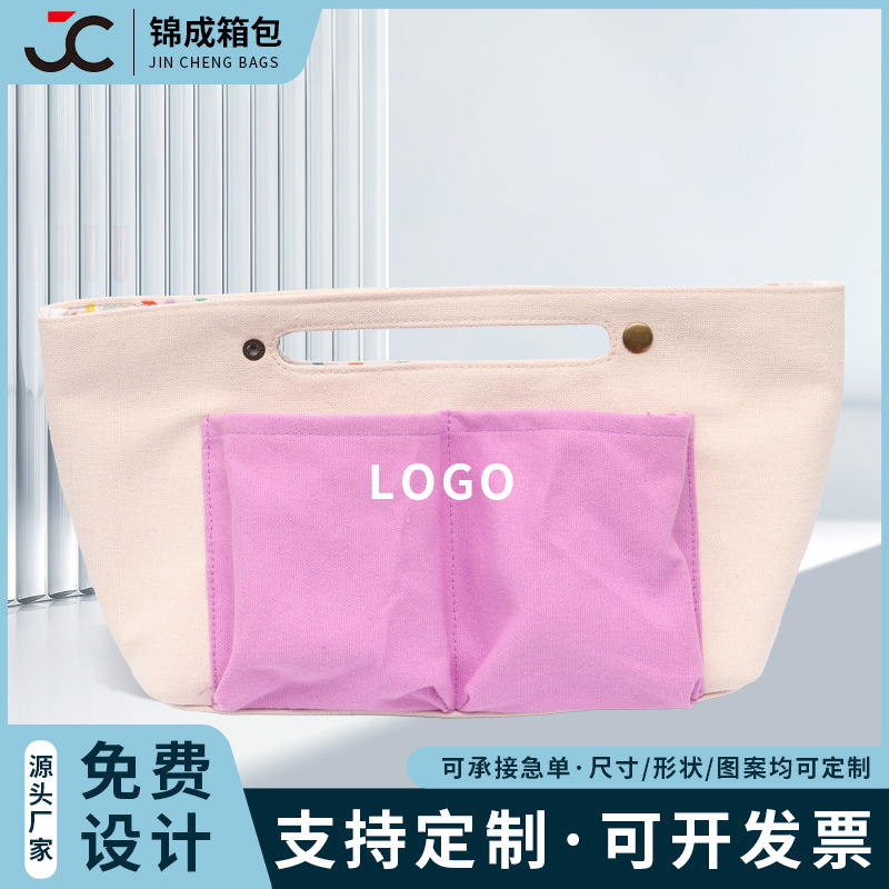 购物袋简约高颜值时尚ins耐脏手提便携超市逛街大容量39*21帆布包