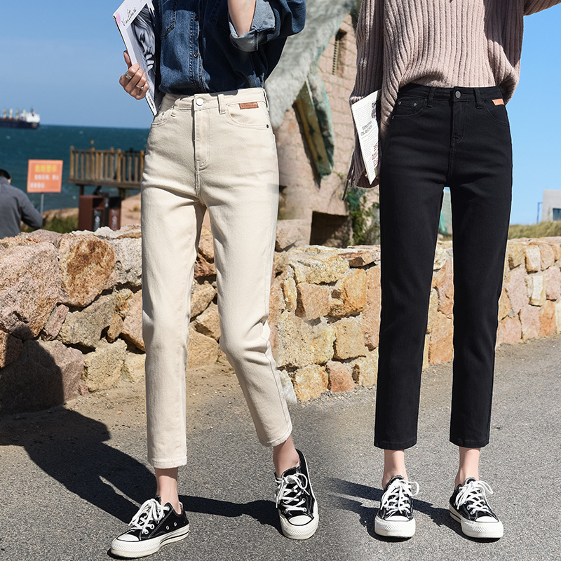 If Clearance Sales Make You Look Slimmer, Cigarette Pants for Women, 2025 Autumn, Stretchy and Soft, Cropped Straight-Leg Jeans for Petite Women