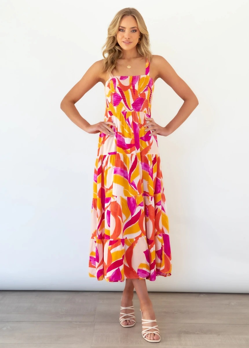 259g Weight Maxi Long Dress Dress Length Type Sleeveless Sleeve Length Regular Dress Dresses Type Regular Sleeve Sleeve Type Polyester Fabric Type High Waist Waist Line Daily Occasion Strap Neckline Regular Fit Fit Type Printing, Polka Dots Pattern Summer, Spring Season Women's Gender Elegant Style Wholesale Women's Elegant Printing Polka Dots Daily Strap Sleeveless Regular Dress 53
