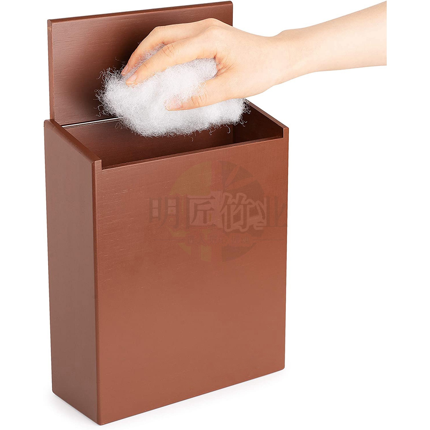 대외 무역 인기 판매 세탁기 벽걸이 쓰레기통 대나무 욕실 잔해물 벽걸이 보관함