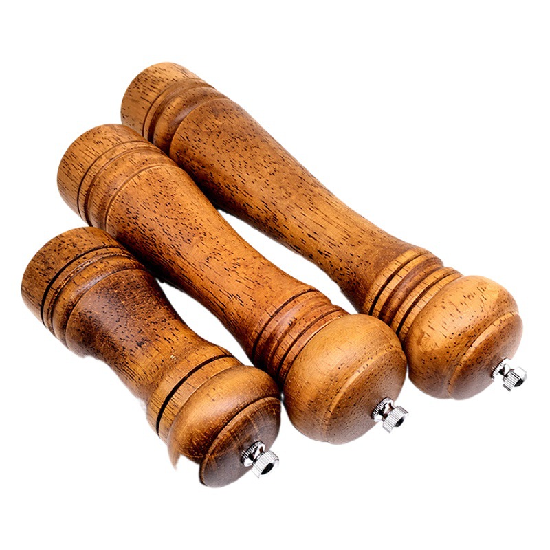 Molinillo de roble molino de pimienta manual molinillo de pimienta botella de condimento multiusos herramientas de cocina