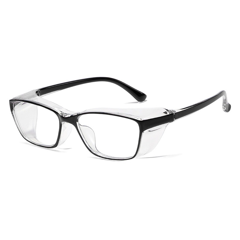 VGOファッションスポーツ99花粉防止メガネ防曇ブルーライト術後黒色保護目シリコンリング保護辺防風鏡