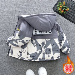 Children's winter warm padded coat 2023 new stylish baby autumn and winter clothing handsome children's padded stylish coat