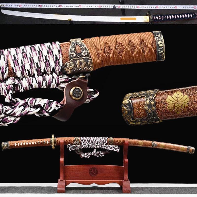 龙泉产宝剑刀剑日本武士刃东洋居合长款太刀木制一体刀兵器未开刃