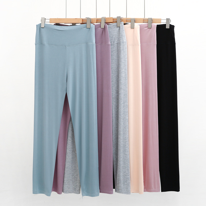 Modal Women's Pajamas 005 Autumn Pants Soft Inner Wear Seamless Warm High Waist Tight Thin Leggings for Outer Wear