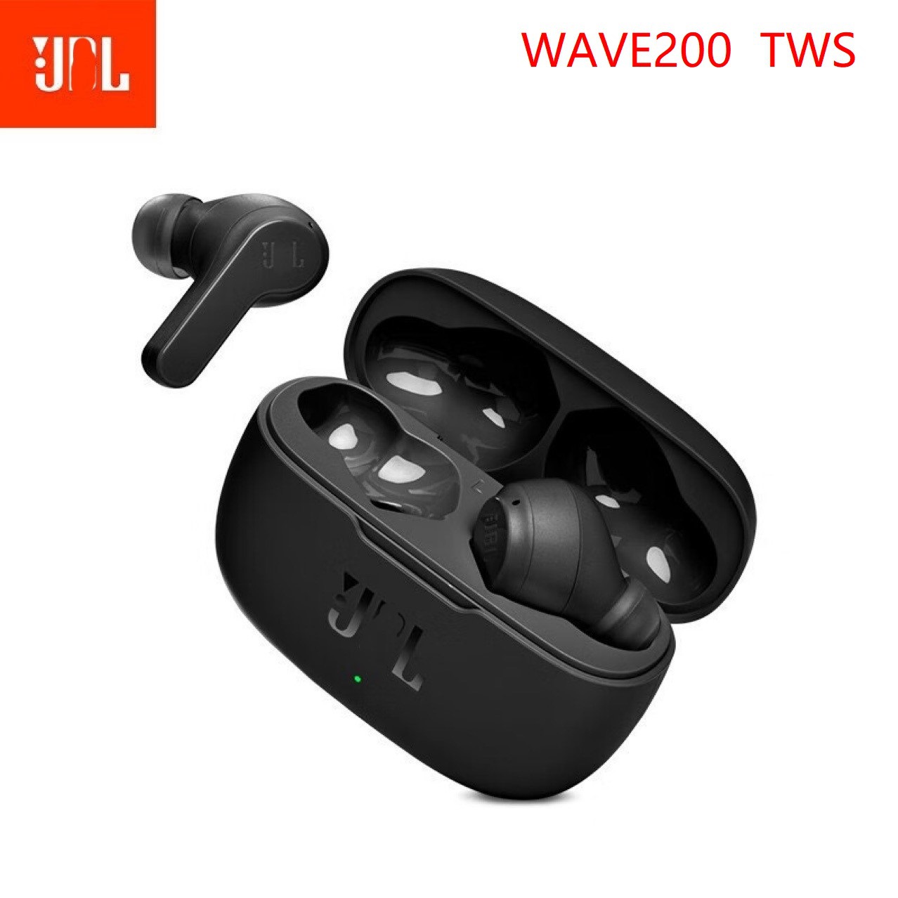 Cross-Border Popular Wave200Tws Wireless Bluetooth Earphones, Small Crystal Bean Sports Heavy Bass In-Ear Noise-Canceling Earphones