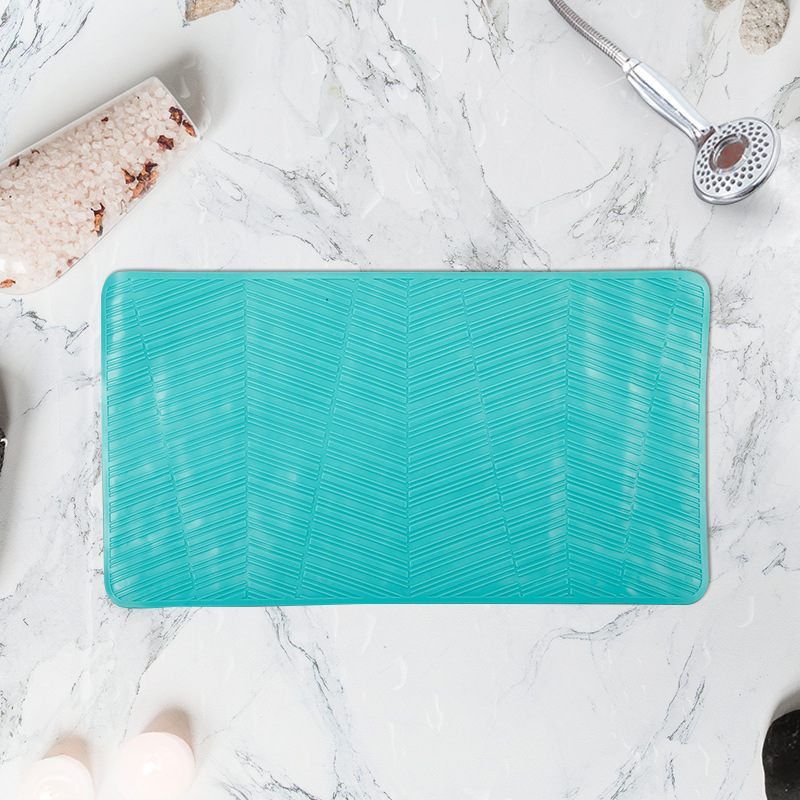 67*37 cuadrado baño antideslizante estera fuerte ventosa TPR alfombra de baño antideslizante alfombra de baño alfombra de bañera