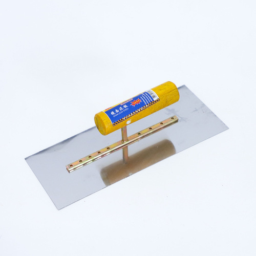 Manufacturer wholesale mud trowel stainless steel trowel bricklayer square wooden handle trowel wooden handle sun angle trowel