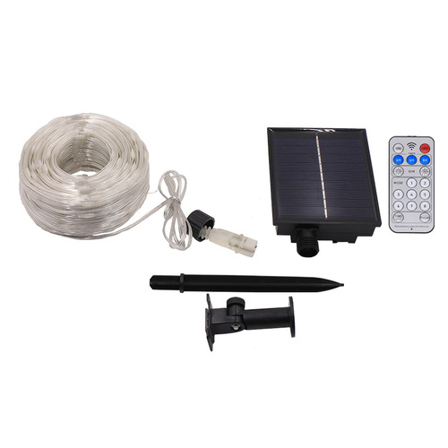 Source manufacturer leather cord light string solar garden light low voltage waterproof leather cord light outdoor lighting decorative atmosphere light