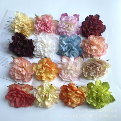 模造牡丹花diy手作り古風髪飾り焼辺牡丹diy手作り頭花胸花ヘアピン