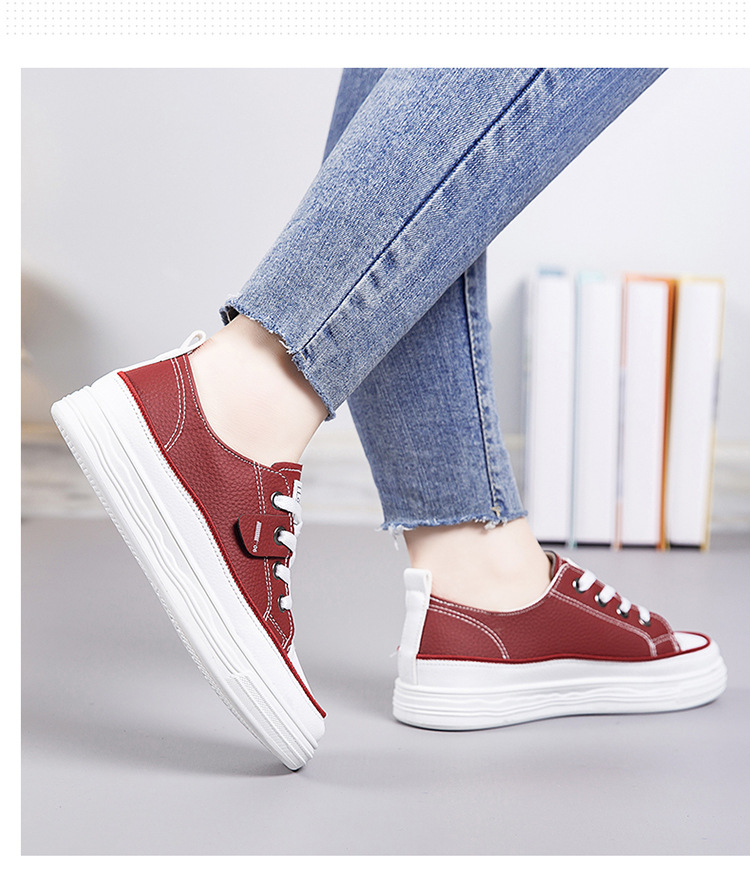 Women's Casual Solid Color Round Toe Skate Shoes display picture 1