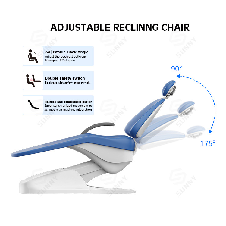 Silla de tratamiento dental Silla de tratamiento dental Clínica oral Máquina de tratamiento integral dental Silla dental