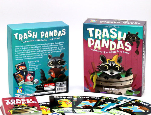 TRASH PANDAS Full English Trash Bear Family Party Birthday Party Parent-Child Strategy Game