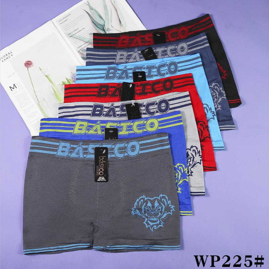 Calzoncillos bóxer para hombre de comercio exterior, ropa interior deportiva elástica, transpirable y sin costuras, con estampado de pequeños monstruos.