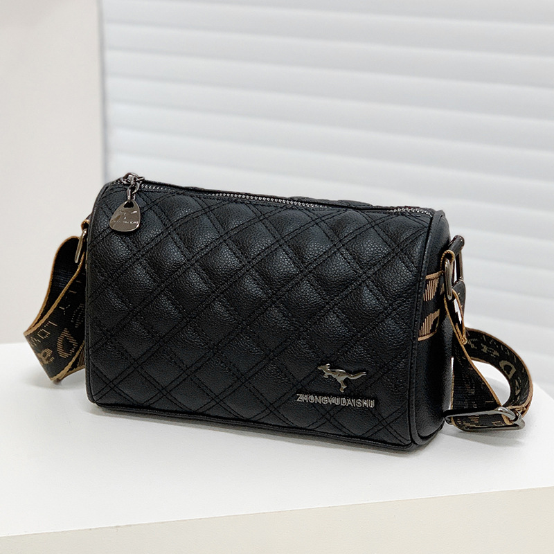 2024 nuevo bolso de tela de diamante de moda femenina simple de alta calidad mochila de cuero suave de moda mochila casual