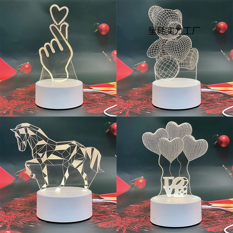 生日礼物女生实用型创意小夜灯同学实用可爱发光夜晚床头台灯