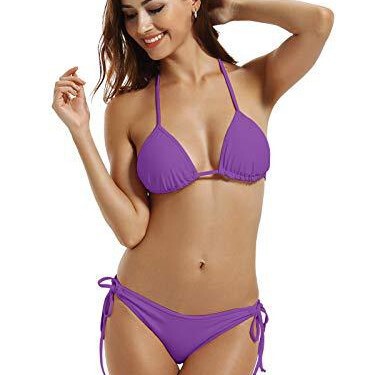 Bikini swimsuit, sexy 11-color candy-colored European and American style regular-fit three-piece swimsuit
