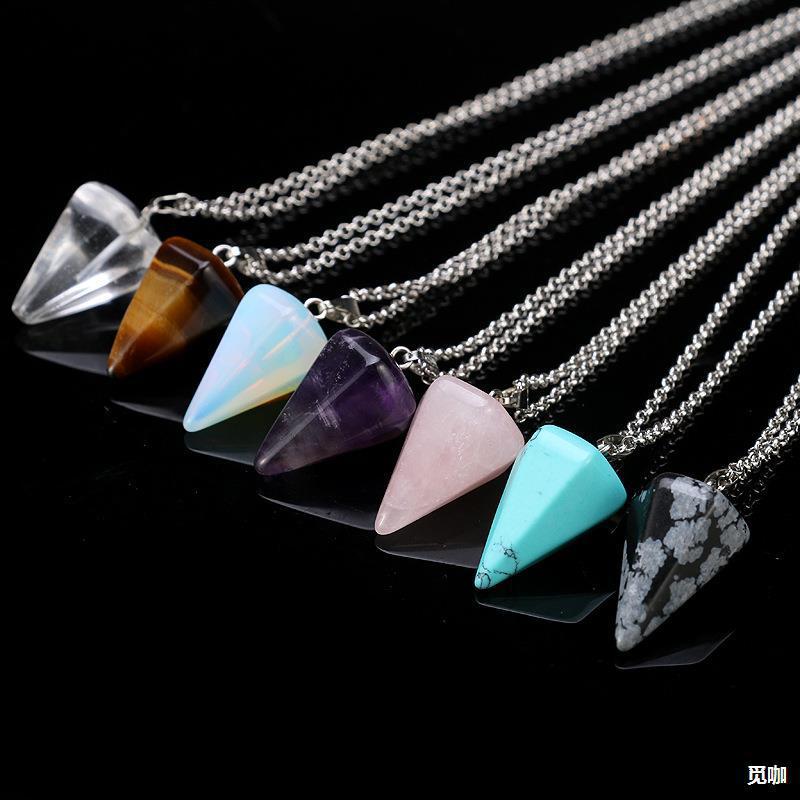fashionable hexagonal agate pendant