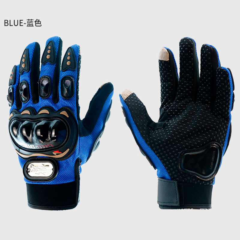 Motocicleta guantes de montar de dedo completo coche de carretera de verano hombre pantalla táctil anti-caída antideslizante motocicleta de montaña de fábrica