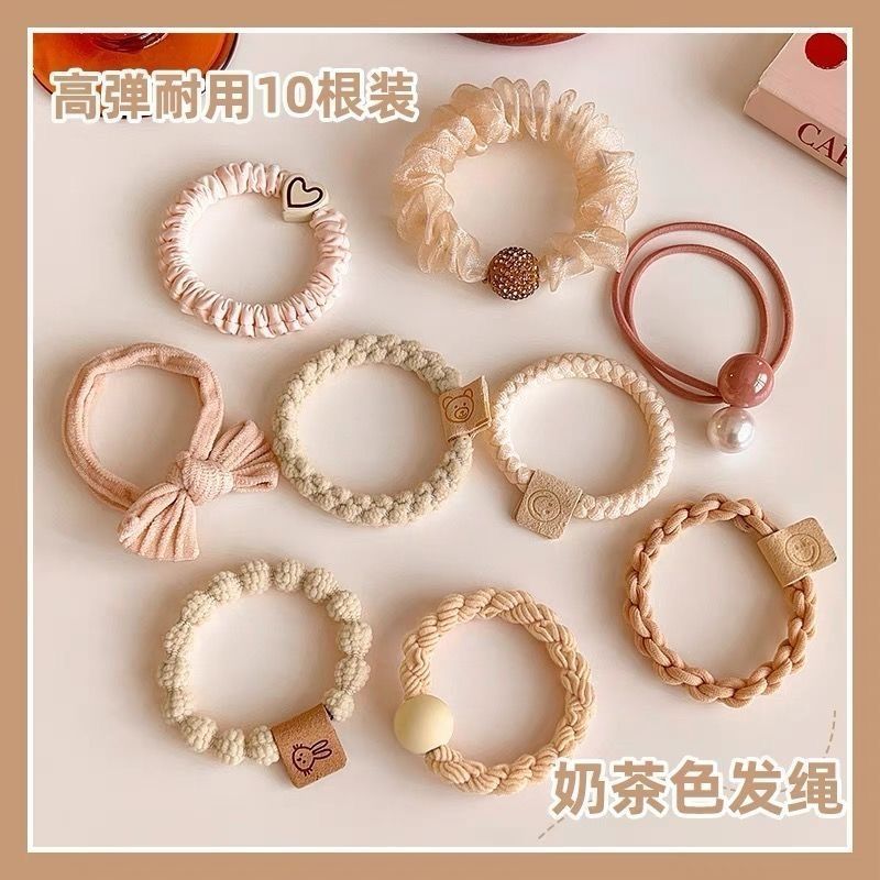 Liga de cabello 2025 – banda elástica de cuero duradero, alta gama, estilo sencillo y buena elasticidad