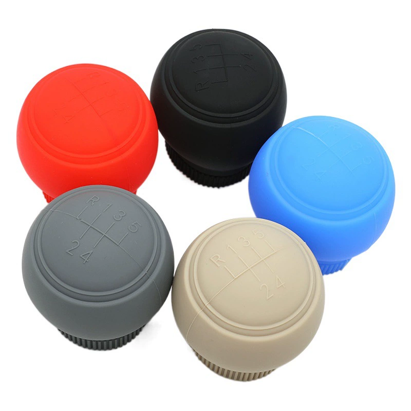 Автомобильный чехол для ручного переключения передач, Силиконовый круглый чехол для ручки переключения передач, нескользящий и износостойкий Универсальный защитный чехол для автомобильного переключения передач