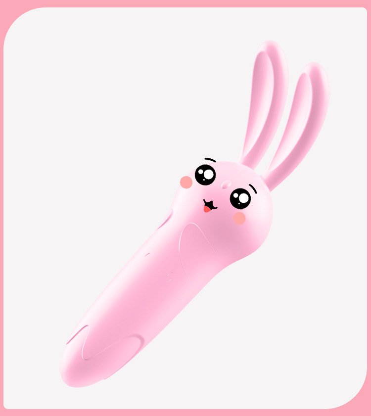 Jiuai Rabbit Mini Vibrator, Silent 25 dB, Pink ABS, Women’s External Massager — detail image 14