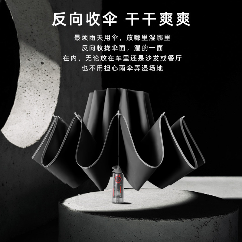fully automatic Reverse Mechanics security men and women rain or shine Dual use fold 10 Large business affairs Umbrella