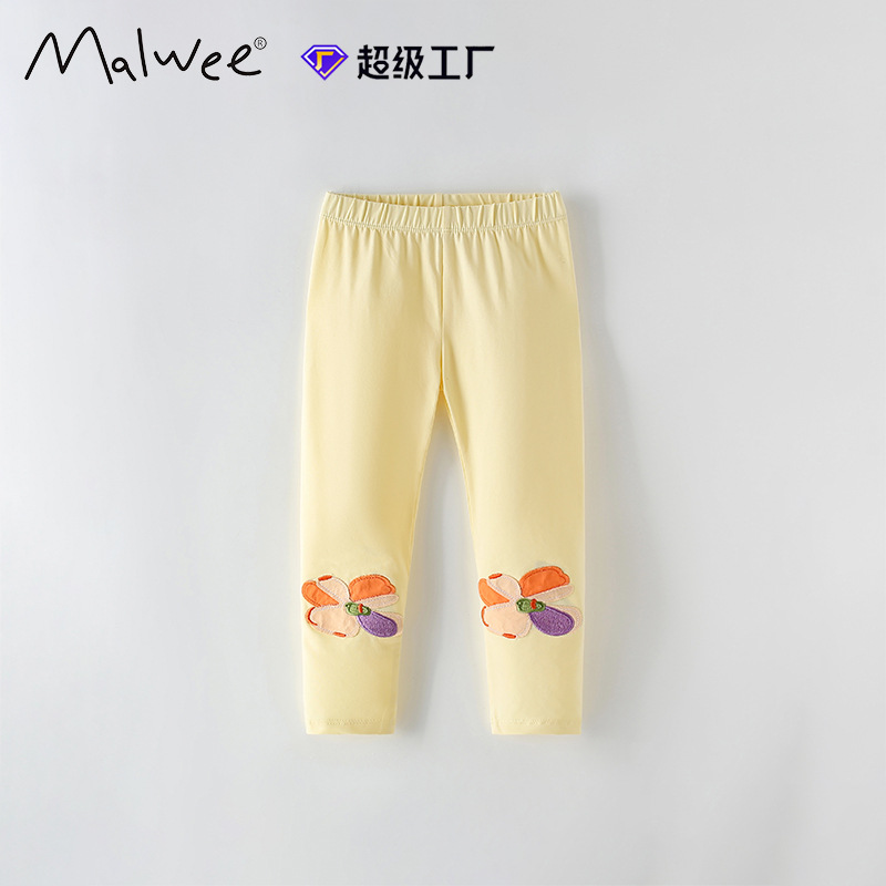 Leggings para niñas malwee transfronterizos otoño e invierno nuevos pantalones para niños pequeños y medianos europeos y americanos cintura elástica ropa para niños pantalones para niños image 6