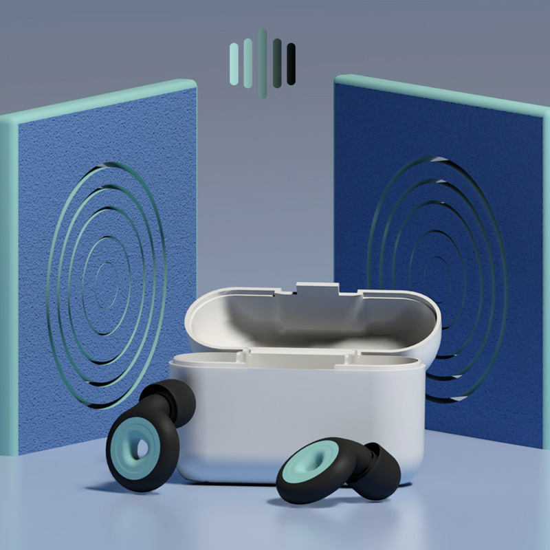 [Venta caliente transfronteriza tapones para los oídos de reducción de ruido] tapones para los oídos de silicona para dormir insonorizados Amazon caliente en stock al por mayor