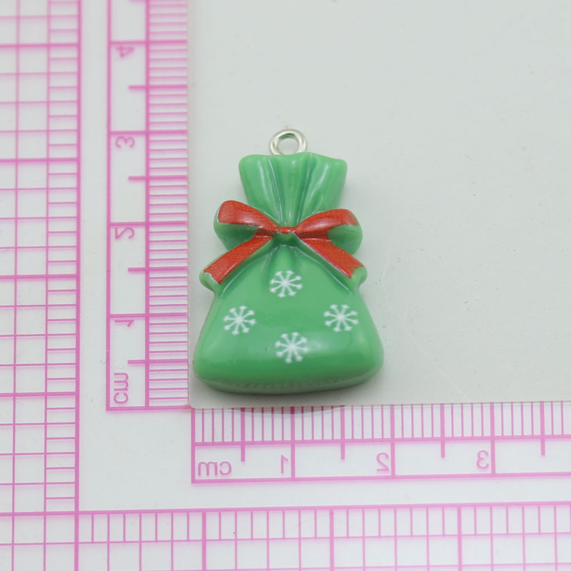 Accesorios de la joyería de bricolaje 2024 nueva resina árbol de Navidad Santa Claus muñeco de nieve SERIE DE Navidad colgante