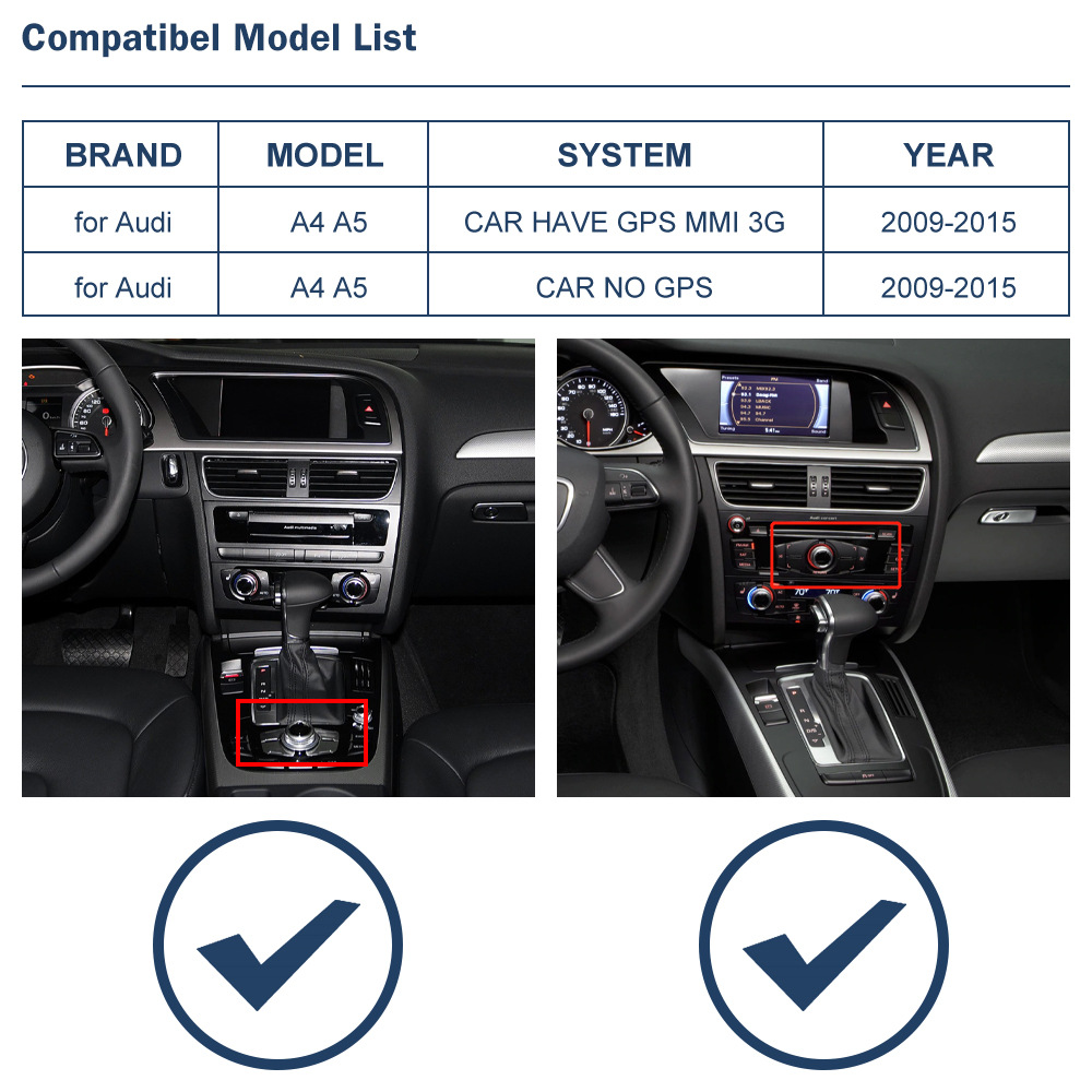 RoAd Engine Interconnection Wireless CArPlAy Is SuitAble for Audi A4 A5 2009-2015 Decoder Mode