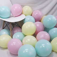 10inch 厚みのあるラテックス バルーン プリント結婚式誕生日パーティー シーン装飾アレンジメント 2.2 グラム マカロン バルーン