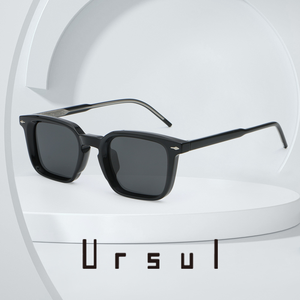 新款时尚方框大牌墨镜丙酸插针细腿太阳镜女款高级感偏光太阳眼镜