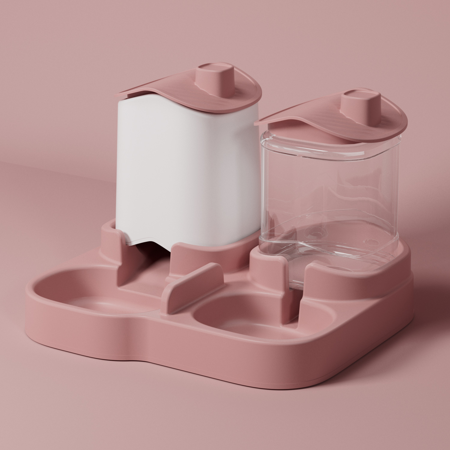 Lavabo de arroz para perros, original integrado, alimentador de alimentación de cabina de gran capacidad, agua potable móvil, bebedero para mascotas al por mayor