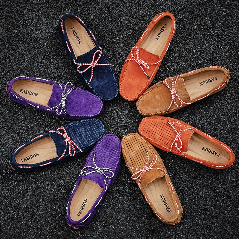 Весна и лето 2023 г. Повседневная обувь больших размеров с откидной крышкой, универсальная мужская обувь на открытом воздухе, дышащая мужская обувь с вырезами на мягкой подошве